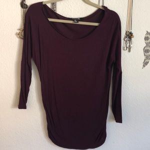 Maroon 3/4 Sleeve